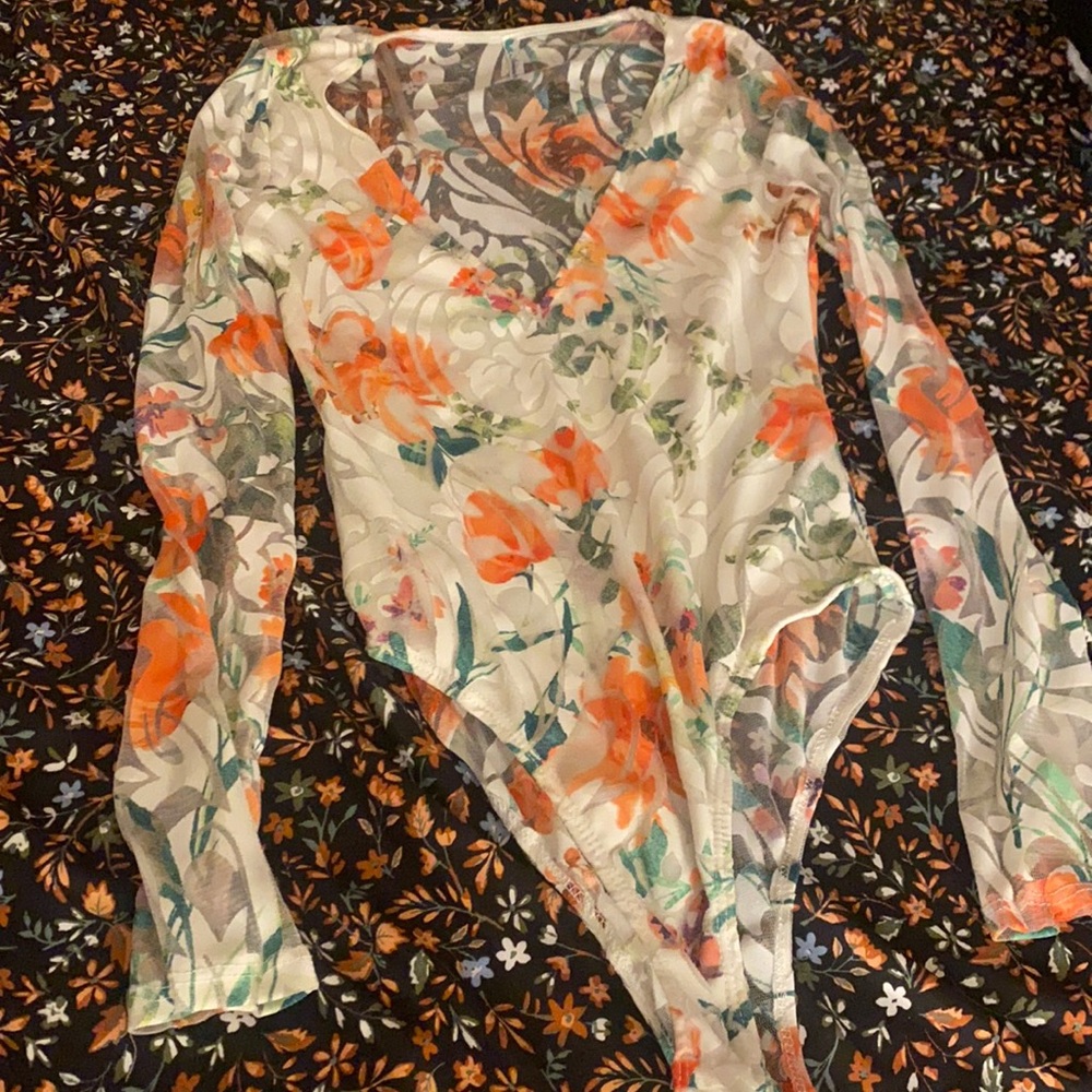 Floral onesie, size M